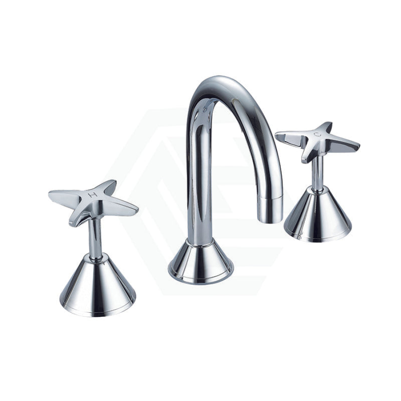 Pgnz Chrome Brass & Zinc Alloy Tap Set For Basin Bath/Basin Sets