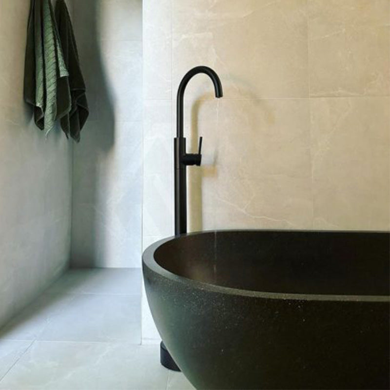Pietra Bianca 1600/1700/1800Mm Ryese Oval Multi - Colour Freestanding Stone Bathtub No Overflow