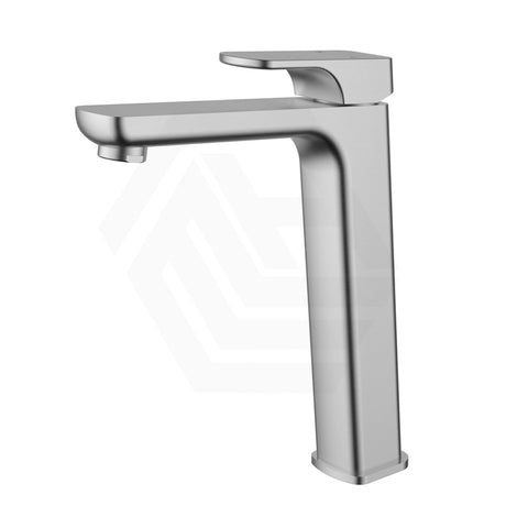 Eden Brushed Nickel Soft Square High Rise Basin Mixer 