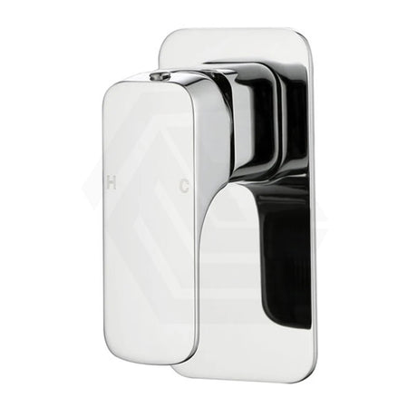 Eden Chrome Soft Square Solid Brass Wall Mounted Mixer