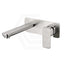 Eden Brushed Nickel Soft Square Brass Wall Mixer with Spout