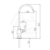 Puretec High Loop Chrome ¼ Turn Filter Tap for Kitchen, Filter System Available