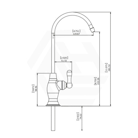Puretec High Loop Chrome ¼ Turn Filter Tap for Kitchen, Filter System Available
