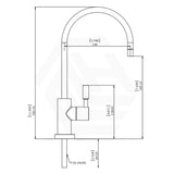Puretec Chrome Goose Neck ¼ Turn Filter Tap for Kitchen, Filter System Available
