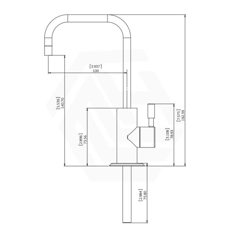 Puretec Contemporary Chrome ¼ Turn Filter Tap for Kitchen, Filter System Available