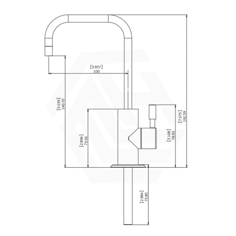 Puretec Contemporary Chrome ¼ Turn Filter Tap for Kitchen, Filter System Available