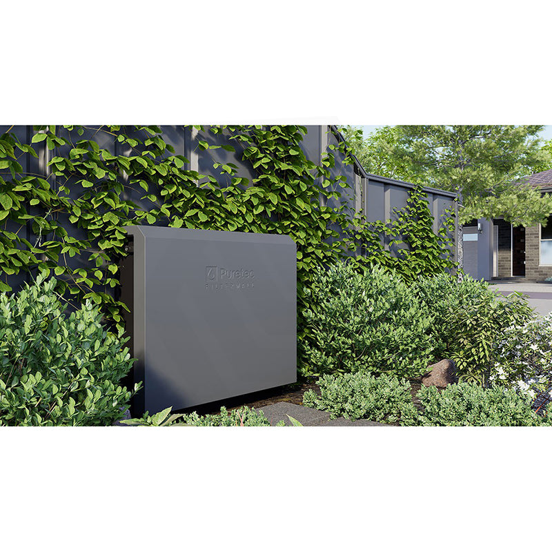 Puretec FilterWall Freestanding 3 Stage Whole House Filtration System 55 L/min With ScaleProtect™ & Plumbed Bypass Available In 9 Colors Filter Cover