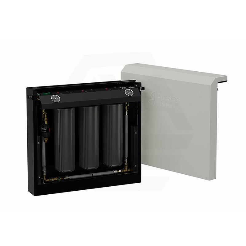 Puretec FilterWall Freestanding 3 Stage Whole House Filtration System 55 L/min With ScaleProtect™ & Plumbed Bypass Available In 9 Colors Filter Cover