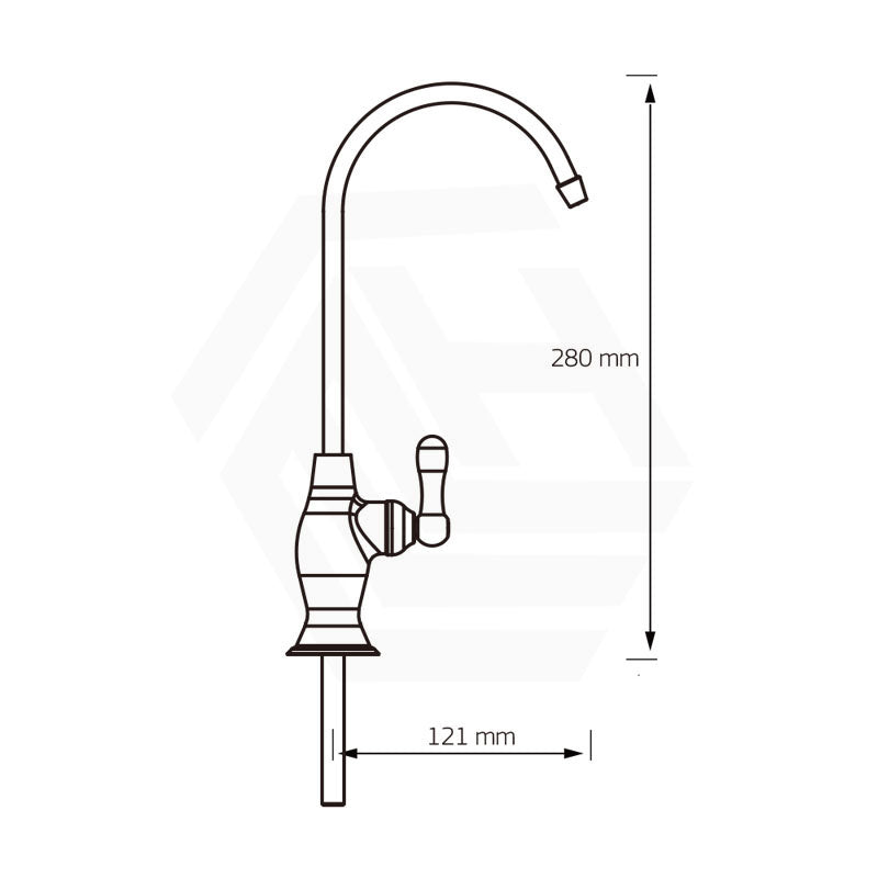 Puretec Gooseneck High Loop Chrome Filter Tap, Filter System Available