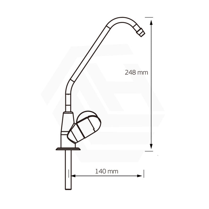 Puretec Long Reach Chrome Filter Tap, Filter System Available