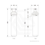 Puremix Z6 High Flow Inline Undersink Filter System
