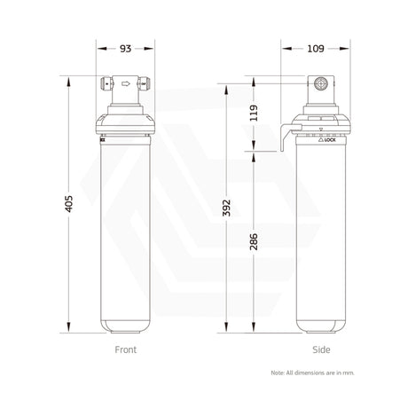 Puretec Z1 & Z6 Three Stage Undersink 0.1 Micron Water Filter System