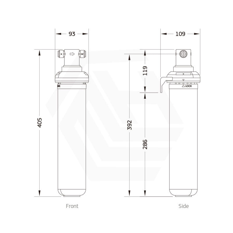 PureMix Z2 & Z7 High Flow Undersink 1 Micron Water Filter System