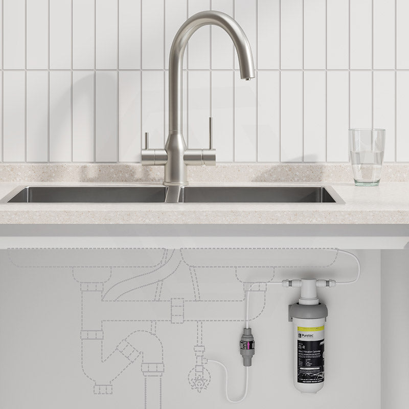 Puretec Tripla Elite-10 High Loop 3-Way Kitchen Mixer Tap with Water Filter Variant Colour Available