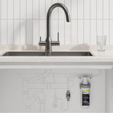 Puretec Tripla Elite-10 High Loop 3-Way Kitchen Mixer Tap with Water Filter Variant Colour Available