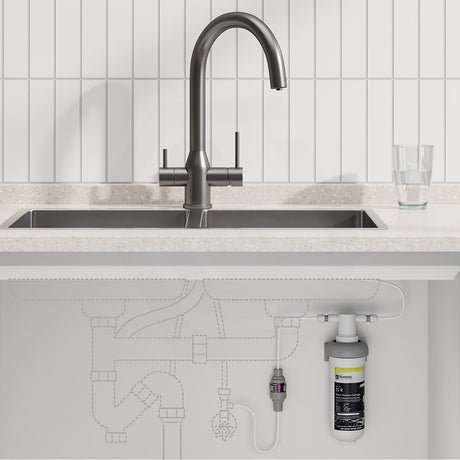 Puretec Tripla Elite-10 High Loop 3-Way Kitchen Mixer Tap with Water Filter Variant Colour Available