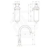 Puretec Tripla Elite-10 High Loop 3-Way Kitchen Mixer Tap with Water Filter Variant Colour Available