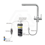 Puretec Tripla Elite-20 L-Shape 3-Way Kitchen Mixer Tap with Water Filter Variant Colour Available