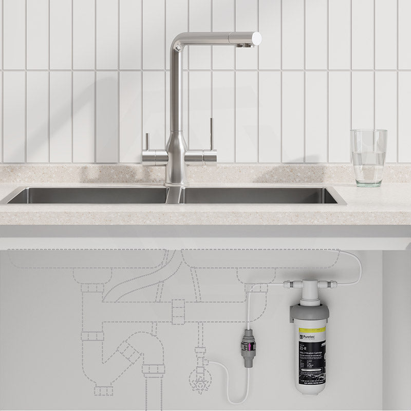 Puretec Tripla Elite-20 L-Shape 3-Way Kitchen Mixer Tap with Water Filter Variant Colour Available