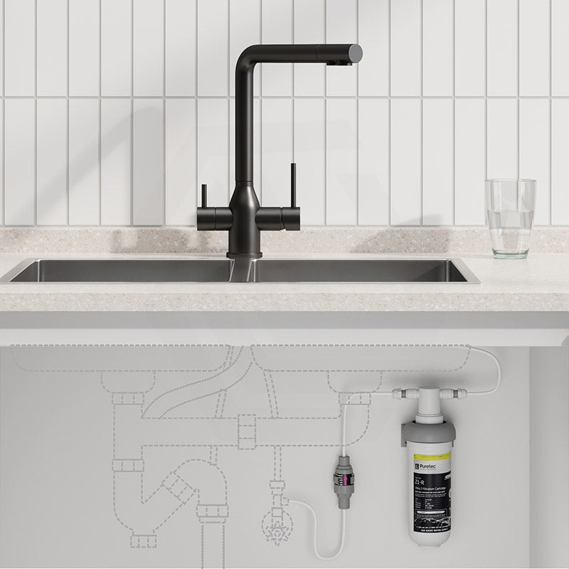 Puretec Tripla Elite-20 L-Shape 3-Way Kitchen Mixer Tap with Water Filter Variant Colour Available