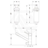 Puretec Tripla Chrome T1 3-Way Mixer Tap with Quick Twist Undersink Filter System