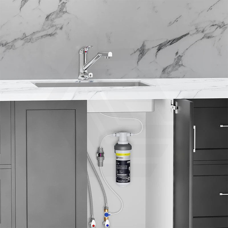 Puretec Tripla Chrome T2 3-Way Mixer Tap with Quick Twist Undersink Filter System