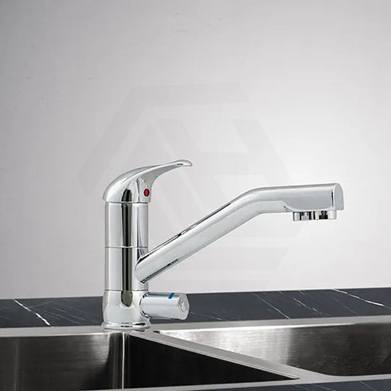 Puretec Tripla Chrome T2 3-Way Mixer Tap with Quick Twist Undersink Filter System
