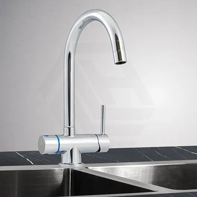 Puretec Tripla Chrome T4 3-Way Mixer Tap with Quick Twist Undersink Filter System