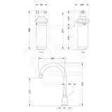 Puretec Tripla Chrome T4 3-Way Mixer Tap with Quick Twist Undersink Filter System