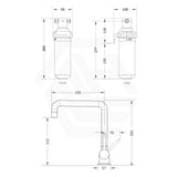 Puretec Tripla Chrome T5 3-Way Mixer Tap with Quick Twist Undersink Filter System