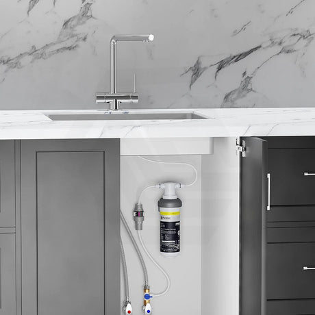 Puretec Tripla Chrome T6 3-Way Mixer Tap with Quick Twist Undersink Filter System