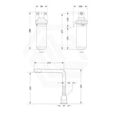 Puretec Tripla Chrome T6 3-Way Mixer Tap with Quick Twist Undersink Filter System