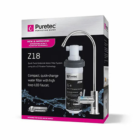 Puretec Chrome High Loop ¼ Turn Filter Tap for Kitchen, Filter System Available