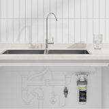 Puretec Z Series Chrome Long Reach Designer Mixer Tap with Quick-Twist Undersink Drinking Water Filter System