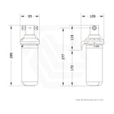 Puretec 1 Micron Puremix Quick Twist Cartridge