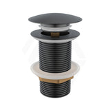 M#1(Gunmetal Grey) 32/40mm Gunmetal Grey Mushroom Solid Brass Basin Pop Up Waste NO Overflow