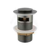 M#1(Gunmetal Grey) Aquaperla 32/40mm Solid Brass Gunmetal Grey Basin Pop Up Waste with Overflow