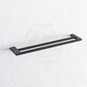 Quavo 600/800mm Matt Black Double Towel Rail Brass Wall Mounted 600Mm Bathroom Products