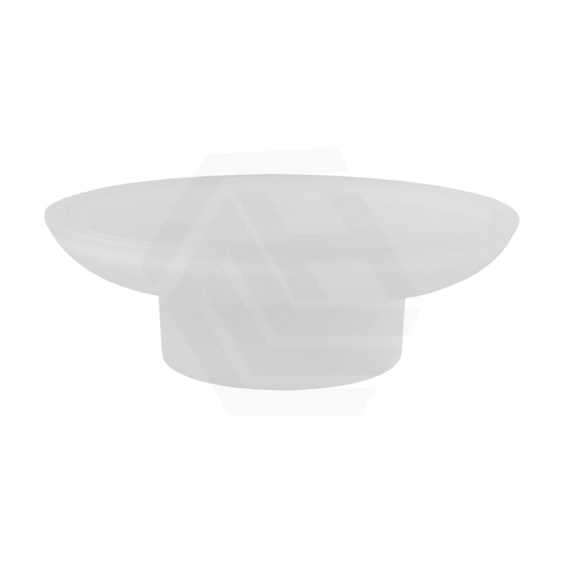 Quavo Bathroom Chrome Glass Soap Dish Holder Wall Mounted