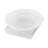 Quavo Bathroom Chrome Glass Soap Dish Holder Wall Mounted
