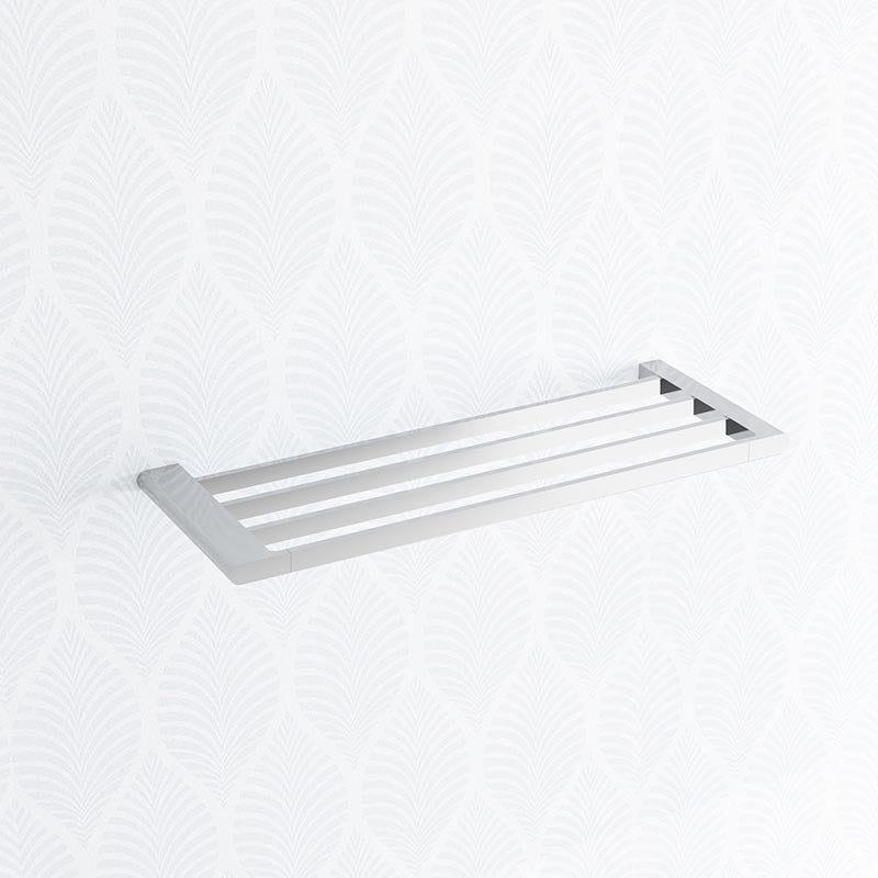Quavo Chrome Towel Rack 600mm Brass 4 Bars Wall Mounted Bathroom Products