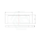 Quavo Matt Black Single Glass Shelf Storage Brass Wall Mounted