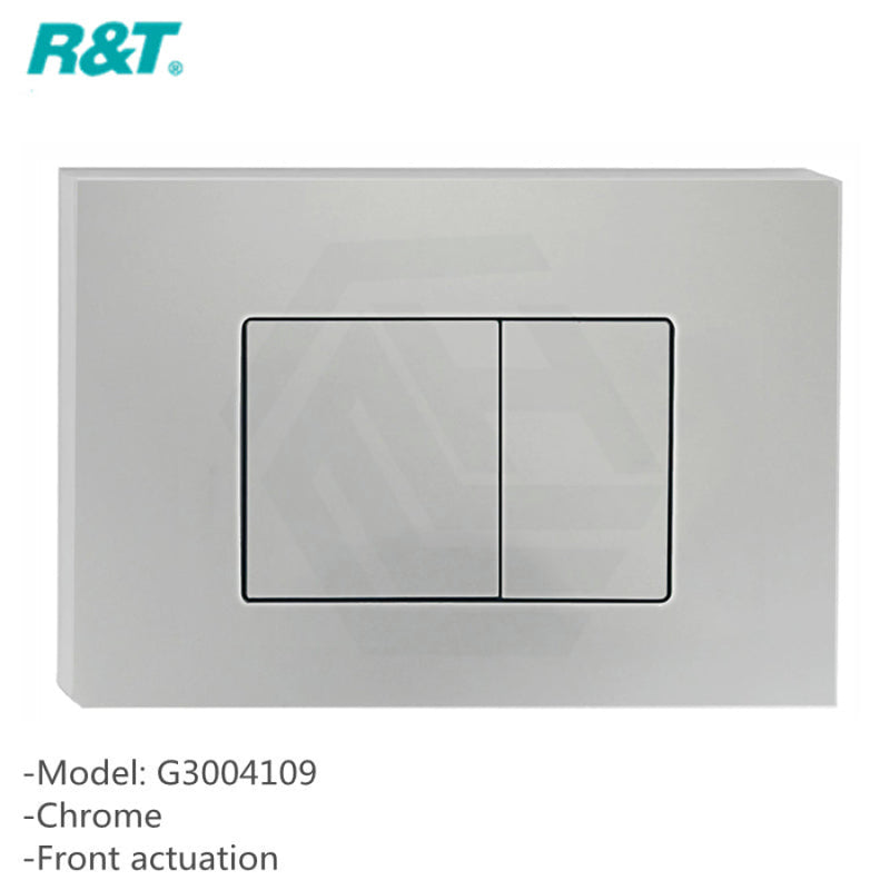 R&t Frameless Inwall Concealed Cistern For Wall Floor Toilet Pan Chrome Black White Push Button
