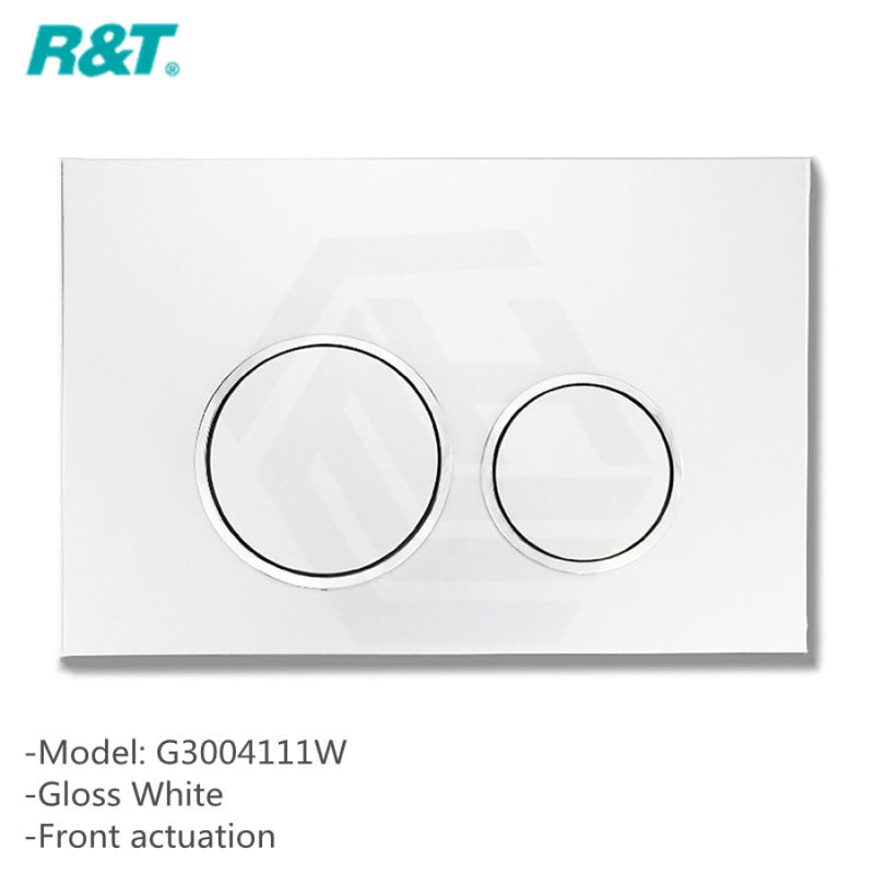 R&t Frameless Inwall Concealed Cistern For Wall Floor Toilet Pan Chrome Black White Push Button