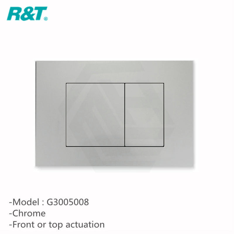 R&t Frameless Low Level In-Wall Cistern For Wall Faced Toilet Pan Top Or Front Flush Buttons