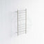 Radiant Brushed Satin Heated Round Ladder Towel Rail 430 X 1100Mm 10 Bars Rails