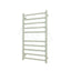 Radiant Brushed Satin Heated Round Ladder Towel Rail 600 X 1100Mm 10 Bars Bottom Left Rails