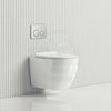Raul Rimless Wall Hung Toilet Pan With Inwall Cistern Flush Button Suites