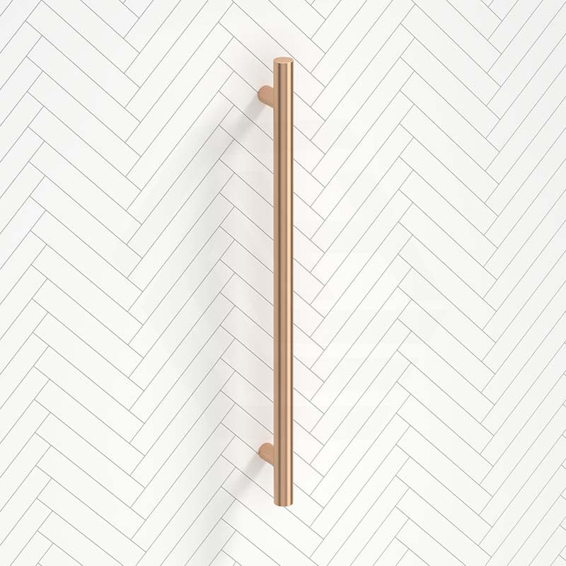 Radiant Champagne Vertical Heated Towel Rail 40x950mm Single Bar