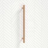 Radiant Champagne Vertical Heated Towel Rail 40x950mm Single Bar
